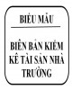 Biên bản kiểm kê tài sản nhà trường