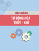 Bài giảng Tự động hóa thủy khí – Bùi Tuấn Anh (Soạn)